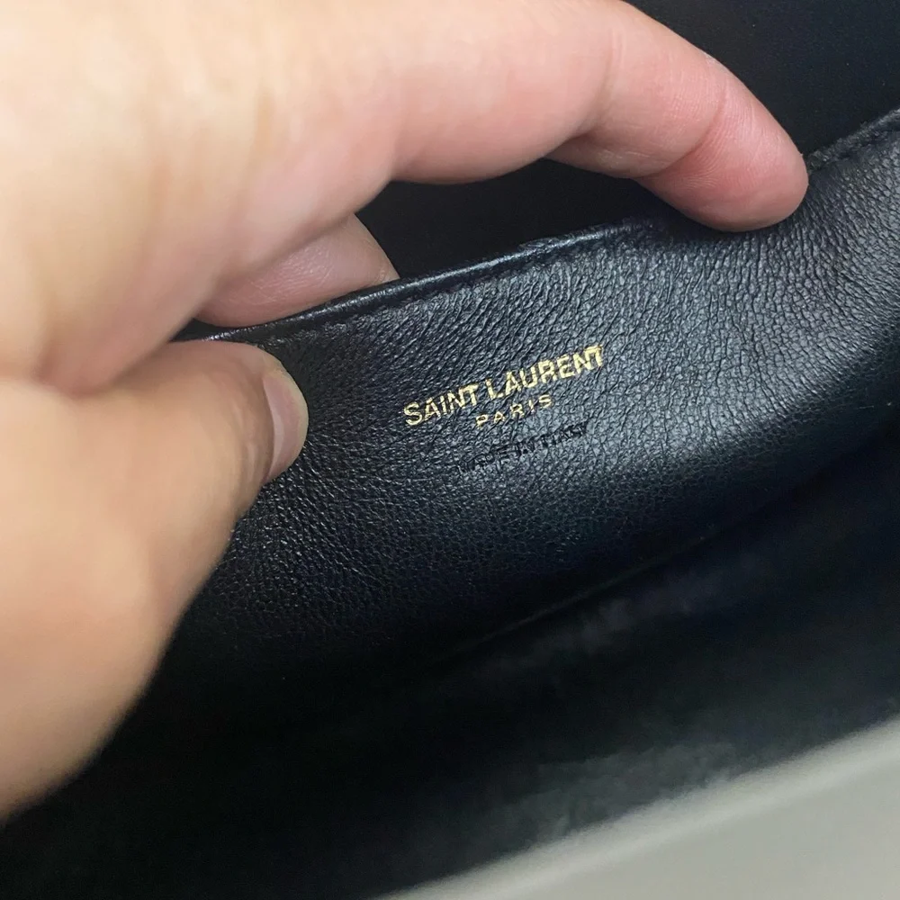 Authentic Saint Laurent Baby canvas fog bag